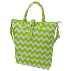 Chevron Pattern Gifts Buckle Top Tote Bag by GardenOfOphir