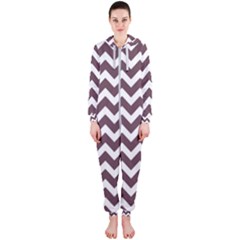 Chevron Pattern Gifts Hooded Jumpsuit (ladies) by GardenOfOphir