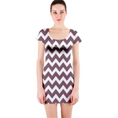 Chevron Pattern Gifts Short Sleeve Bodycon Dress by GardenOfOphir