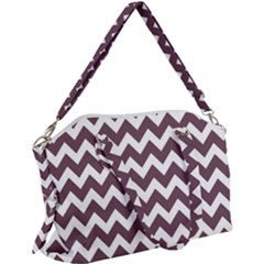 Chevron Pattern Gifts Canvas Crossbody Bag by GardenOfOphir