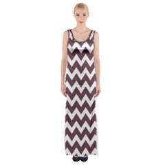 Chevron Pattern Gifts Thigh Split Maxi Dress by GardenOfOphir