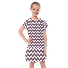 Chevron Pattern Gifts Kids  Drop Waist Dress by GardenOfOphir