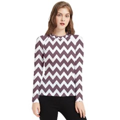 Chevron Pattern Gifts Women s Long Sleeve Rash Guard by GardenOfOphir