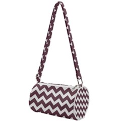 Chevron Pattern Gifts Mini Cylinder Bag by GardenOfOphir