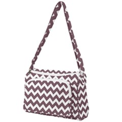 Chevron Pattern Gifts Front Pocket Crossbody Bag by GardenOfOphir