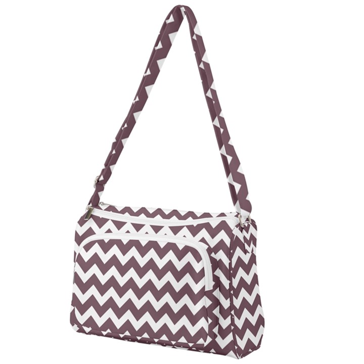 Chevron Pattern Gifts Front Pocket Crossbody Bag