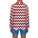 Red Chevron Pattern Gifts Kids  Long Sleeve Swimwear View2