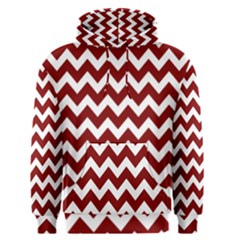 Red Chevron Pattern Gifts Men s Core Hoodie by GardenOfOphir