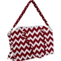 Red Chevron Pattern Gifts Canvas Crossbody Bag View1