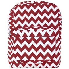 Red Chevron Pattern Gifts Full Print Backpack by GardenOfOphir