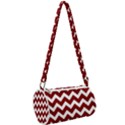 Red Chevron Pattern Gifts Mini Cylinder Bag View2