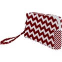 Red Chevron Pattern Gifts Wristlet Pouch Bag (Small) View1