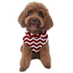 Red Chevron Pattern Gifts Dog Sweater by GardenOfOphir