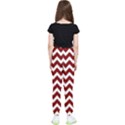 Red Chevron Pattern Gifts Kids  Elastic Waist Pants View2