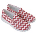 Coral Chevron Pattern Gifts Women s Lightweight Slip Ons View3