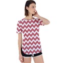 Coral Chevron Pattern Gifts Perpetual Short Sleeve T-Shirt View1