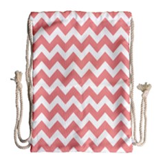 Chevron Pattern Gifts Drawstring Bag (large) by GardenOfOphir