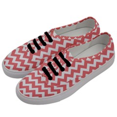 Chevron Pattern Gifts Men s Classic Low Top Sneakers by GardenOfOphir