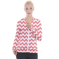 Chevron Pattern Gifts Casual Zip Up Jacket by GardenOfOphir