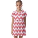 Chevron Pattern Gifts Kids  Asymmetric Collar Dress View1