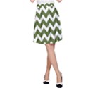 Chevron Pattern Gifts A-Line Skirt View1