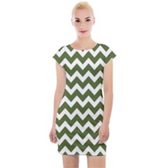 Chevron Pattern Gifts Cap Sleeve Bodycon Dress by GardenOfOphir