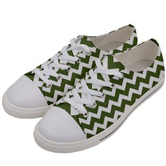 Chevron Pattern Gifts Men s Low Top Canvas Sneakers by GardenOfOphir