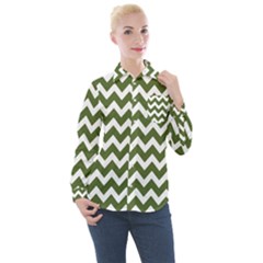 Chevron Pattern Gifts Women s Long Sleeve Pocket Shirt