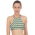 Chevron Pattern Gifts Racer Front Bikini Top View1