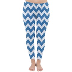 Chevron Pattern Gifts Classic Winter Leggings by GardenOfOphir