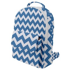 Chevron Pattern Gifts Flap Pocket Backpack (small) by GardenOfOphir