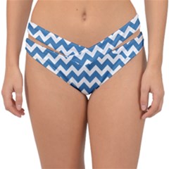 Chevron Pattern Gifts Double Strap Halter Bikini Bottoms by GardenOfOphir