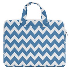 Chevron Pattern Gifts Macbook Pro 13  Double Pocket Laptop Bag by GardenOfOphir