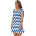 Chevron Pattern Gifts Short Sleeve Tiered Mini Dress View2