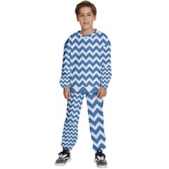 Chevron Pattern Gifts Kids  Sweatshirt Set by GardenOfOphir