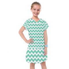 Chevron Pattern Giftt Kids  Drop Waist Dress by GardenOfOphir