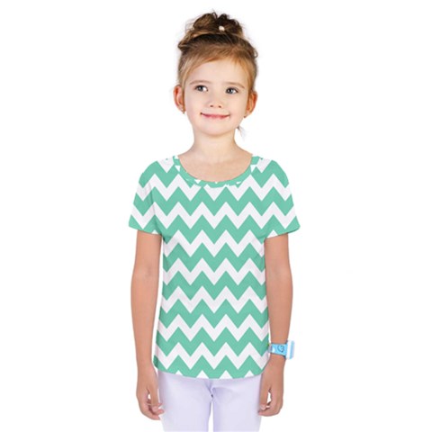 Chevron Pattern Giftt Kids  One Piece Tee by GardenOfOphir