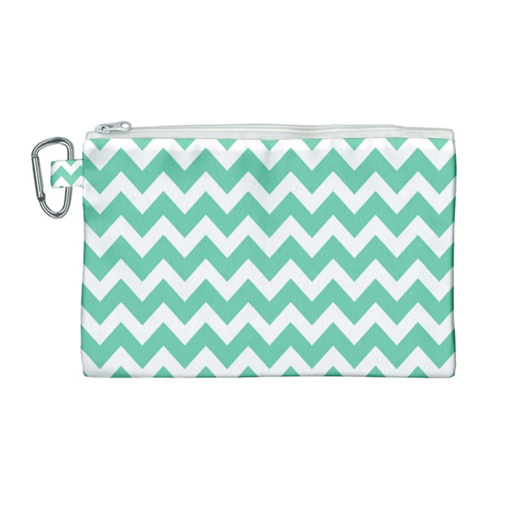 Chevron Pattern Giftt Canvas Cosmetic Bag (Large)