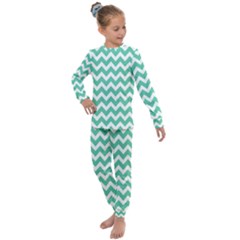 Chevron Pattern Giftt Kids  Long Sleeve Set  by GardenOfOphir