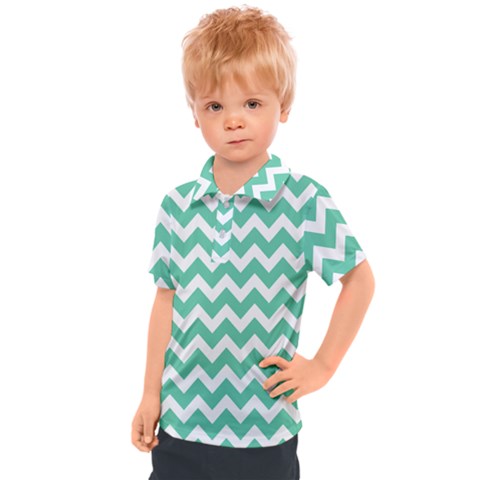 Chevron Pattern Giftt Kids  Polo Tee by GardenOfOphir