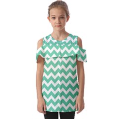 Chevron Pattern Giftt Fold Over Open Sleeve Top by GardenOfOphir