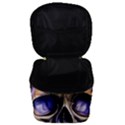 Skull With Flowers - Day Of The Dead Make Up Travel Bag (Small) View3