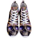 Skull With Flowers - Day Of The Dead Men s Lightweight High Top Sneakers View1