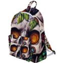 Gothic Skull With Flowers - Cute And Creepy The Plain Backpack View1