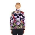 Sugar Skull With Flowers - Day Of The Dead Women s Bomber Jacket View2