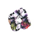 Sugar Skull With Flowers - Day Of The Dead Velvet Scrunchie View1