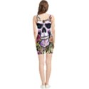 Sugar Skull With Flowers - Day Of The Dead Women s Wrestling Singlet View2