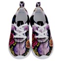 Sugar Skull With Flowers - Day Of The Dead Running Shoes View1