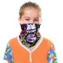 Sugar Skull With Flowers - Day Of The Dead Face Covering Bandana (Kids) View1