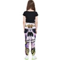 Sugar Skull With Flowers - Day Of The Dead Kids  Elastic Waist Pants View2